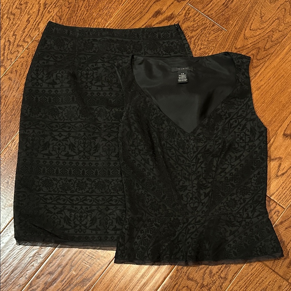 The Limited Black Skirt Set